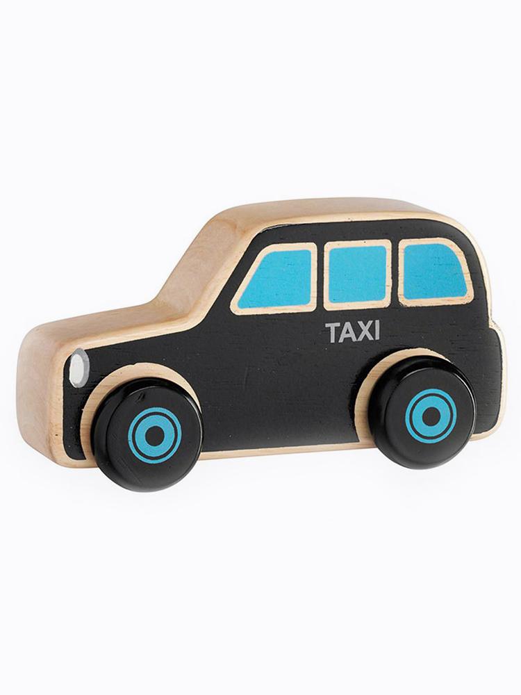 Wooden London taxi