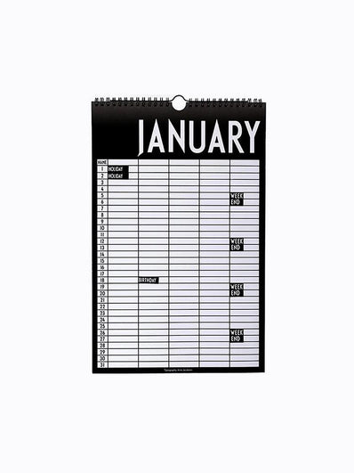 Hanging Monthly Planner